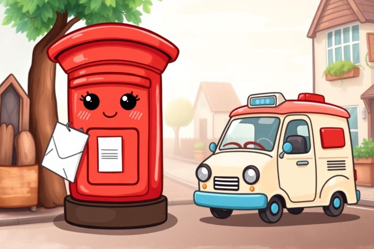 Post Office activity book illustration