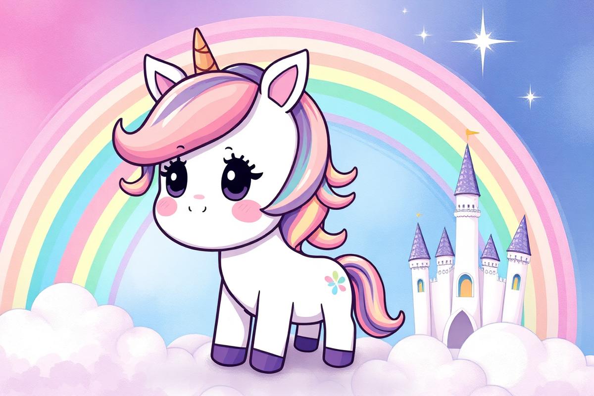Unicorns personalised activity book cover